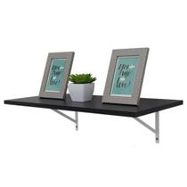 Prateleira 90x30cm Preta- Organize sua Sala e Escritório com Estilo