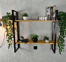 PRATELEIRA AÇO FERRO MDF ESTILO INDUSTRIAL PA01 Informar cor da estrutura e MDF via mensagem após a compra