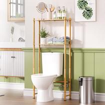 Prateleira Amazer Bath Bamboo de 3 camadas sobre vaso sanitário 64x25x180cm Prateleira Amazer Bath Bamboo de 3 camadas sobre vaso sanitário 64x25x180cm