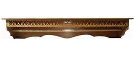 Prateleira Arabesco com Varão e Led 90x17x17 Mdf Madeira Prateleira Arabesco com Varão e Led 90x17x17 Mdf Madeira