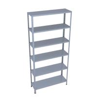 Prateleira Armário Estante Aço 6 Bandejas 90 cm Slim