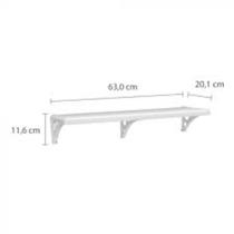 Prateleira Astra Multiuso 20x 60cm Branco