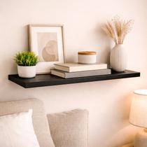Prateleira Avulsa Madeira Parede Decoracao Preta Suspensa Nicho Cozinha Quarto Banheiro Organizadora Moderna Simples Leve Compacta Prateleira Avulsa Madeira Parede Decoracao Preta Suspensa Nicho Cozinha Quarto Banheiro Organizadora Moderna Simples Leve Compacta
