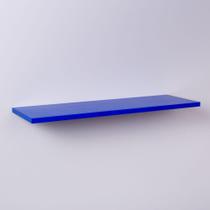 Prateleira Azul Marinho 40x20cm Com Suporte Invisível