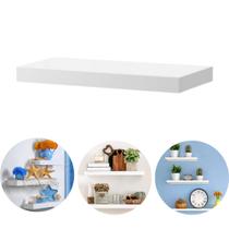 Prateleira Branca 40x10cm Nicho Mdf Suporte Invisível Decoração Sala Quarto Banheiro Escritório