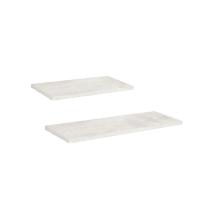 Prateleira Branca Amadeirada Suspensa Invisivel 60 e 40cm Prateleira Branca Amadeirada Suspensa Invisivel 60 e 40cm