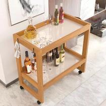 Prateleira Carrinho Auxiliar Organizador de Objetos Multiuso 2 Andares com Rodinhas Cores