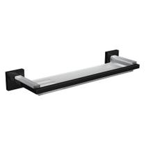 Prateleira Clean Black Noir 2030.BL.CLN.NO Preto Deca