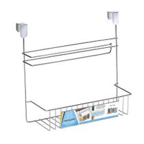 Prateleira com porta rolo de pendurar