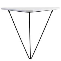 Prateleira Com Suporte Aramado Floreira Triangular Tri Grafite