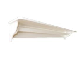 Prateleira Com Varão Reta Porta Fralda 96 Cm Branco