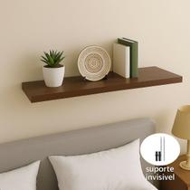 Prateleira CRIAR Madeira MDP 90x20cm Tabaco livro Casa Moveis Estante