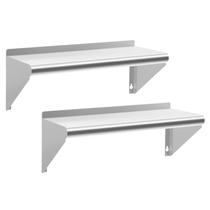 Prateleira de aço inoxidável Chingoo 36x90cm, pacote com 2 unidades para restaurante