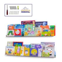 Prateleira de acrílico Dwelling With Pride 36 cm (pacote com 2) para brinquedos e livros