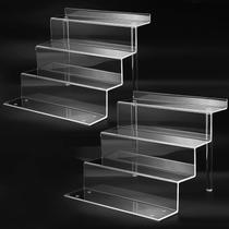 Prateleira de acrílico para organizador de perfumes de 30 cm, 4 camadas e 2, pacote Bigantss Prateleira de acrílico para organizador de perfumes de 30 cm, 4 camadas e 2, pacote Bigantss