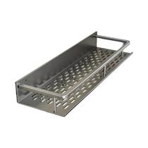 Prateleira De Alumínio Montada Na Parede Sem Perfuração Para Cozinha, Organizador De Banheiro,