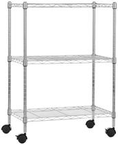 Prateleira de armazenamento Amazon Basics 3-Shelf Chrome