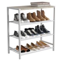 Prateleira de armazenamento de sapatos HOMEFORT 4 níveis Industrial Shoe Tower