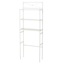 Prateleira de armazenamento Over The Toilet Zenna Home White Metal 3 prateleiras Prateleira de armazenamento Over The Toilet Zenna Home White Metal 3 prateleiras