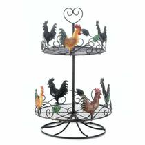 Prateleira de bancada Accent Plus Rooster 2 camadas de ferro 10x10x43 cm
