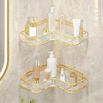 Prateleira De Banheiro De Acrílico Luxuosa Sem Perfuração Para Canto, Organizador De Banho, Cozinha Prateleira De Banheiro De Acrílico Luxuosa Sem Perfuração Para Canto, Organizador De Banho, Cozinha