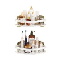 Prateleira De Banheiro Em Liga De Alumínio Sem Perfuração, Montada Na Parede, Suporte De