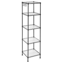 Prateleira de Banheiro SONGMICS - Rack de Armazenamento de 5 Camadas com Forros de PP Prateleira de Banheiro SONGMICS - Rack de Armazenamento de 5 Camadas com Forros de PP
