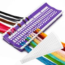 Prateleira de bordado Floss Organizer Luxiv 50 posições com cartões