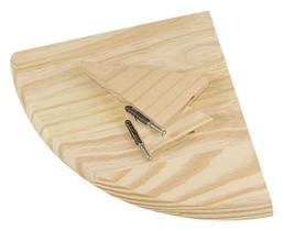 Prateleira de canto 25X34cm com Suporte parafusos e buchas
