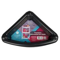 Prateleira De Canto 3 Cestos Preta Multiuso