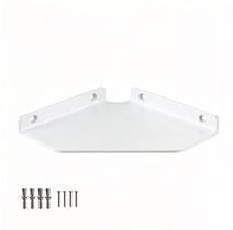 Prateleira de canto flutuante YujiesTC 15cm branca montada na parede Prateleira de canto flutuante YujiesTC 15cm branca montada na parede