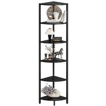 Prateleira de canto IRCPEN CS-001B3 160 cm Metal Preto Madeira