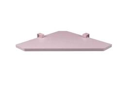 Prateleira De Canto Kids Rosa Quartz 15x350x350mm Com suporte