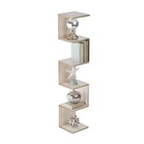 Prateleira de Canto Lyra 5 Nichos Decorativos Carvalho para Sala Quarto Livros Prateleira de Canto Lyra 5 Nichos Decorativos Carvalho para Sala Quarto Livros