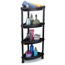 Prateleira De Canto Multiuso 4 Cestos Cozinha Lavanderia Banheiro Quarto Organizador Plástico Nicho Suporte