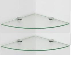 Prateleira de canto para banheiro 20 cm kit com 2 unidades - Sonharte