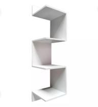 Prateleira De Canto Para Livros Nicho Em Mdf Branco Prateleira De Canto Para Livros Nicho Em Mdf Branco