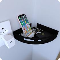 Prateleira de Canto Para Quarto Inox Preto Fosco Multiuso Prateleira de Canto Para Quarto Inox Preto Fosco Multiuso