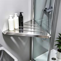 Prateleira De Canto Porta shampoo Em Aço Inoxidável Para Banheiro Suporte Parede Grego Metal Prateleira De Canto Porta shampoo Em Aço Inoxidável Para Banheiro Suporte Parede Grego Metal