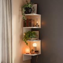 Prateleira De Canto Suspensa Decorativa Estante Livros