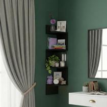 Prateleira De Canto Suspensa Decorativa Estante Livros