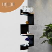 Prateleira De Canto Suspensa Decorativa Estante Livros