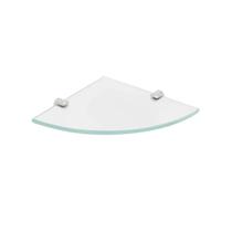 Prateleira De Canto Vidro 8mm Para Banheiro 25x25cm