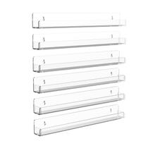 Prateleira de esmaltes SOVQUEST Wall Acrylic Clear Rack de 38 cm (6 unidades) Prateleira de esmaltes SOVQUEST Wall Acrylic Clear Rack de 38 cm (6 unidades)