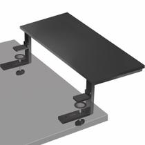 Prateleira de extensão de mesa VIVO Clamp-on 56 cm para PC de jogos preta