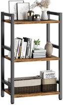 Prateleira de livros RAGIFEN Estante de 3 camadas com estrutura de aço marrom rústico Prateleira de livros RAGIFEN Estante de 3 camadas com estrutura de aço marrom rústico
