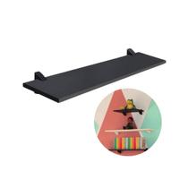 Prateleira De Madeira 80x20 Com Suporte Decoração