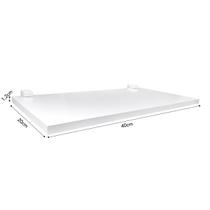 Prateleira de Madeira Reta Branca 1,2x20x40cm - Or