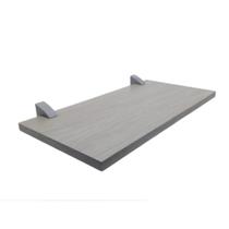 Prateleira de Madeira Retangular Cor Concreto 1,2x