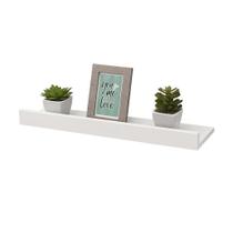 Prateleira de MDF com Canaleta 60cm para Quadros, Fotos e Livros Decorativos Maclavi Móveis